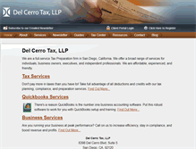 Tablet Screenshot of delcerrotax.com